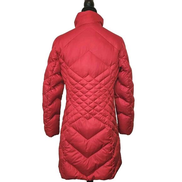 Eddie Bauer Down Parka Puffer Jacket Coat Women’s Small Red EUC - Picture 3 of 15